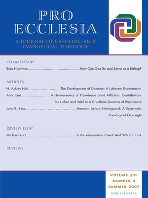 cover image of Pro Ecclesia